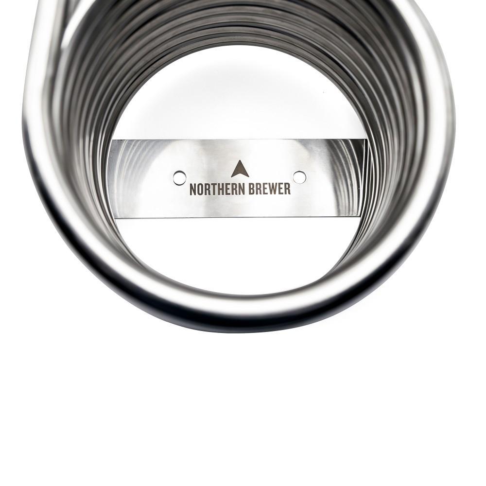 Top-down view of the Northern Brewer Stainless Counterflow Chiller
