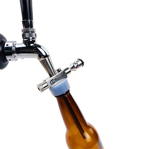 Counter pressure bottle filler - Clamp-lock for beer bottling