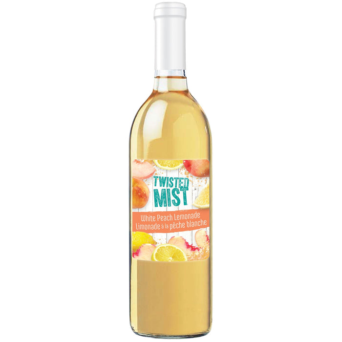 bottle of White Peach Lemonade Wine Recipe Kit