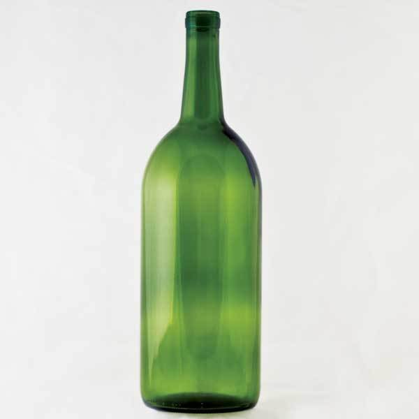 Green 1500 mililiter Bordeaux Wine Bottle