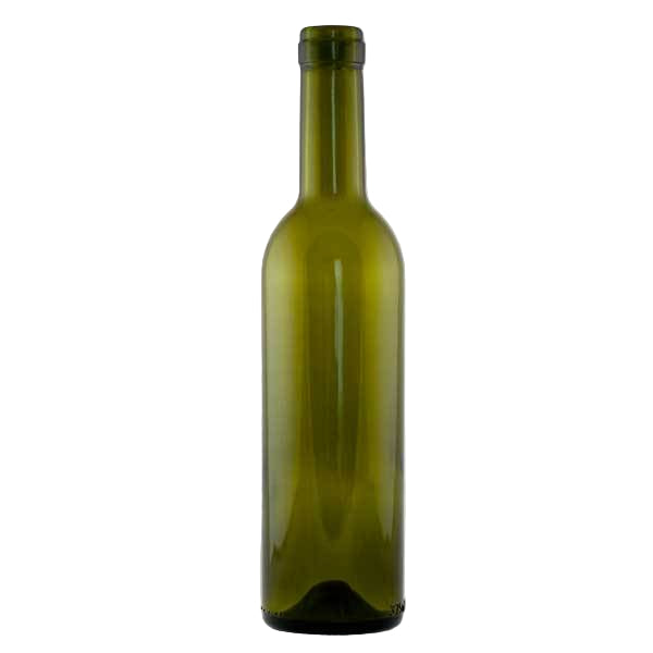 A green 375 ml Semi-Bordeaux bottle with a small punt