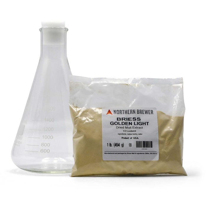 Erlenmeyer flask, foam stopper, and 1-pound bag of DME