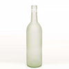 750 ml Clear Frosted Glass Bordeaux Wine Bottles, 12 ct