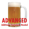 Conundrum Session IPA in a glass with an All-Grain warning: "Advanced, additional equipment needed"