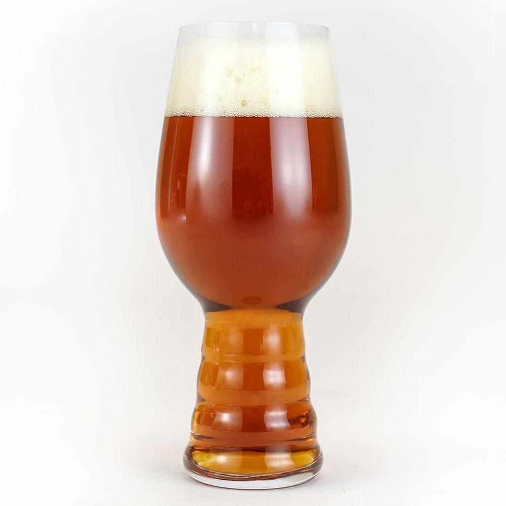 The Plinian Progeny triple IPA in a glass