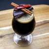 Mexican Hot Chocolate Stout Extract Recipe Kit glass with chocolate