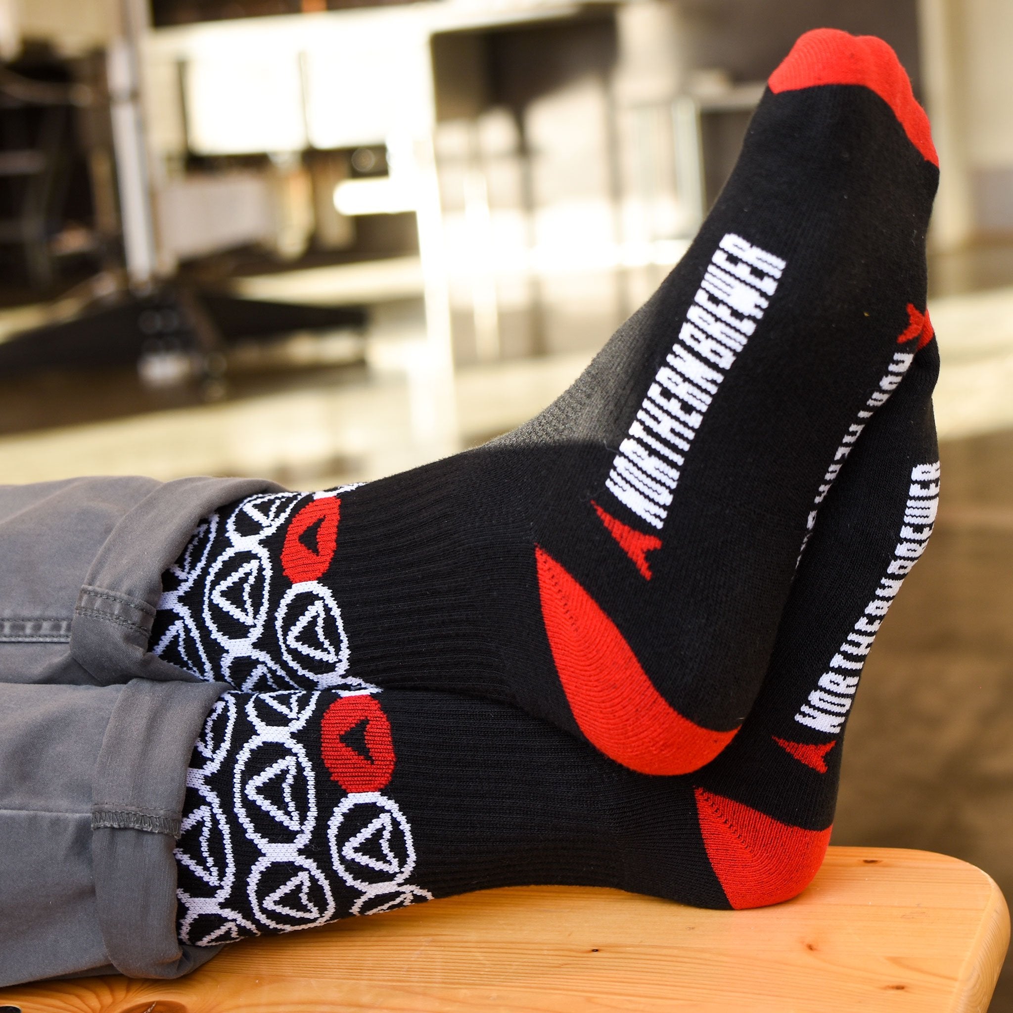 Northern Brewer Socks on Troy's feet