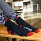 Close up on northern brewer socks