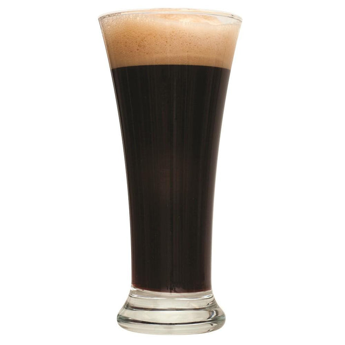 Nightfall Black Saison in a tall glass