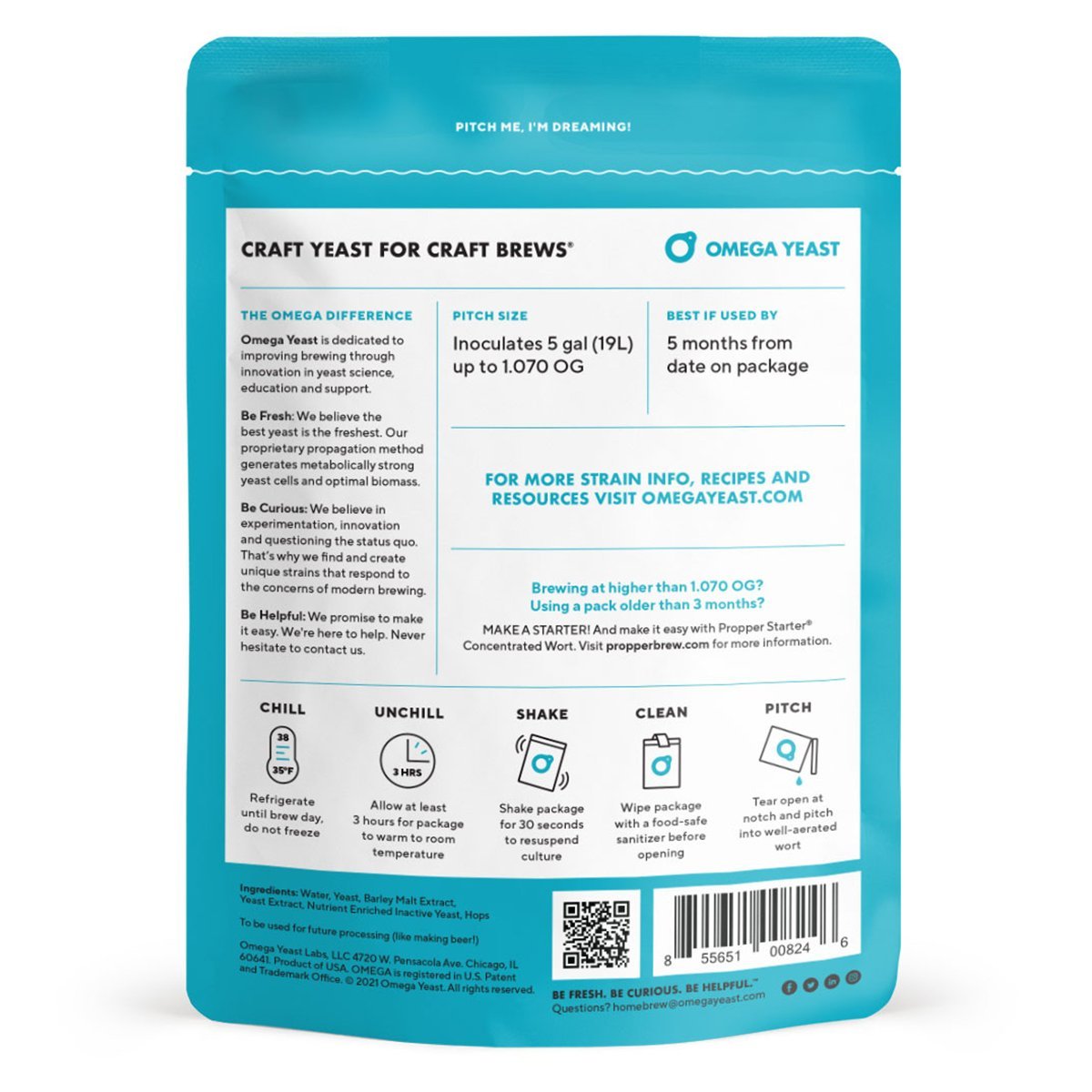 Omega Yeast OYL-017 Kolsch Back