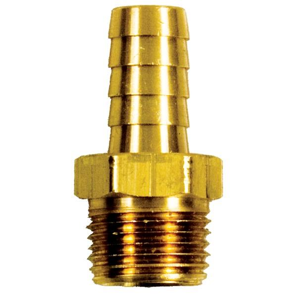 Male Brass 1/2 inch NPT x 1/2 inch Barb