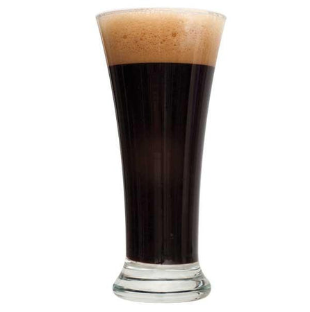 Black IPA homebrew in a glass