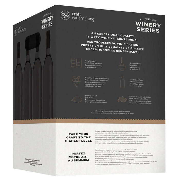 Chilean Malbec Wine Kit - RJS En Primeur Winery Series box back