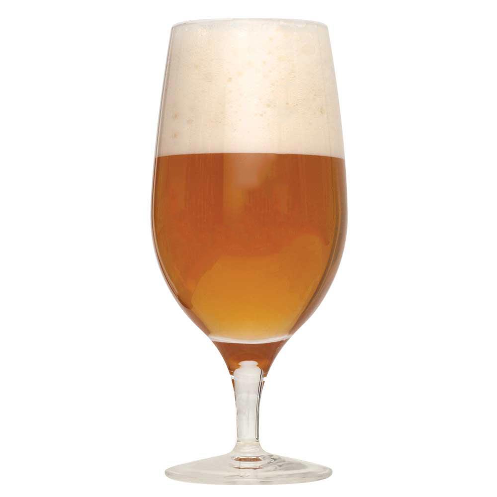 Exotic Tropic Wheatwine in a half-filled glass