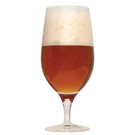 Dawson Kriek homebrew in a half-full glass