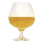 Hazy Eights Double NE IPA homebrew in a glass