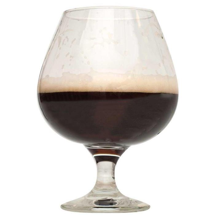 Bourbon Barrel Porter in a drinking glass