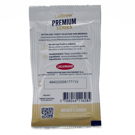 Backside of LalBrew® Farmhouse™ Dry Yeast package