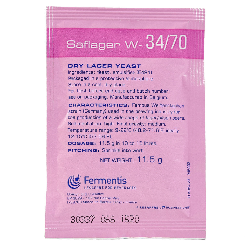 saflager 34/70 yeast front