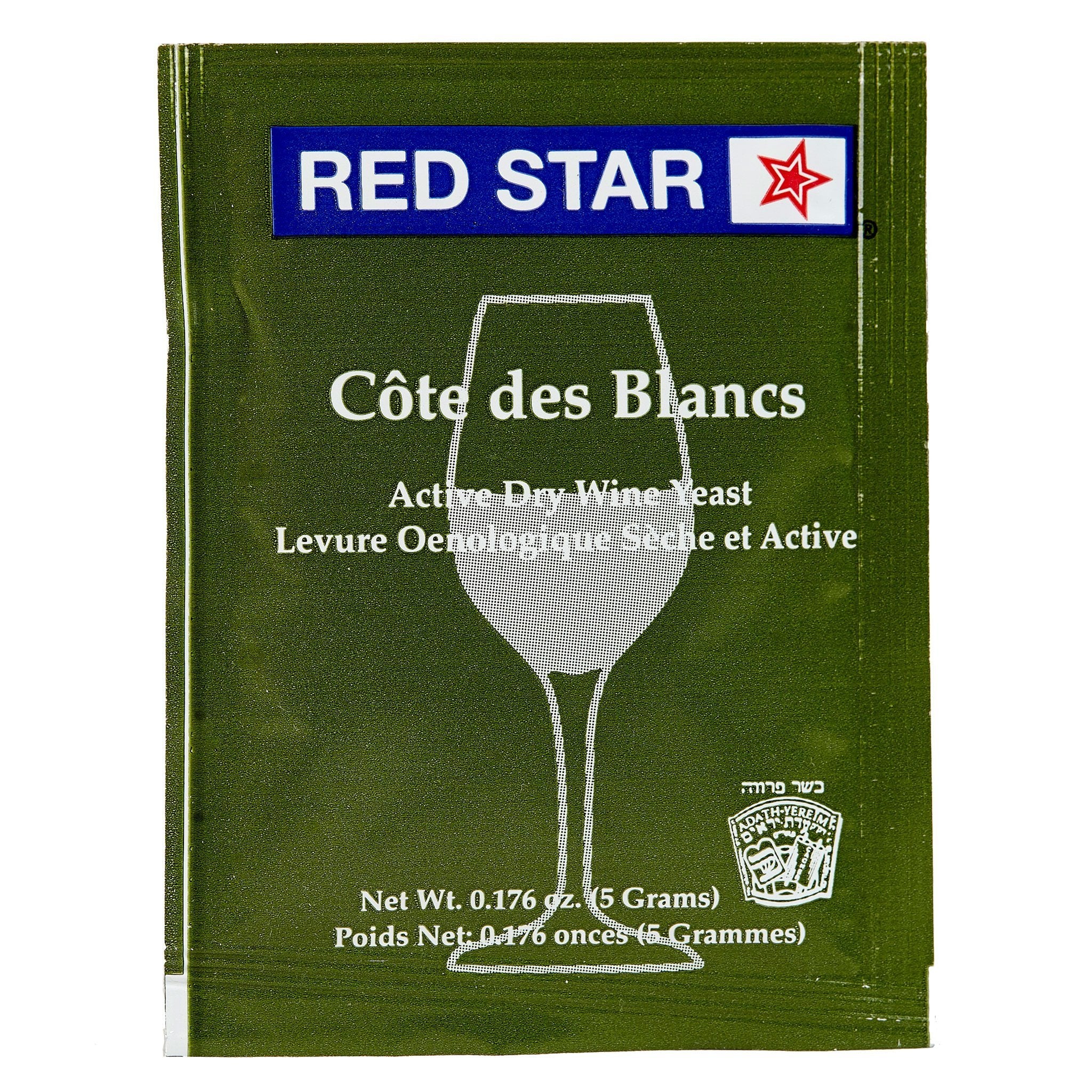 Red Star Côte des Blancs Wine Yeast Front Package