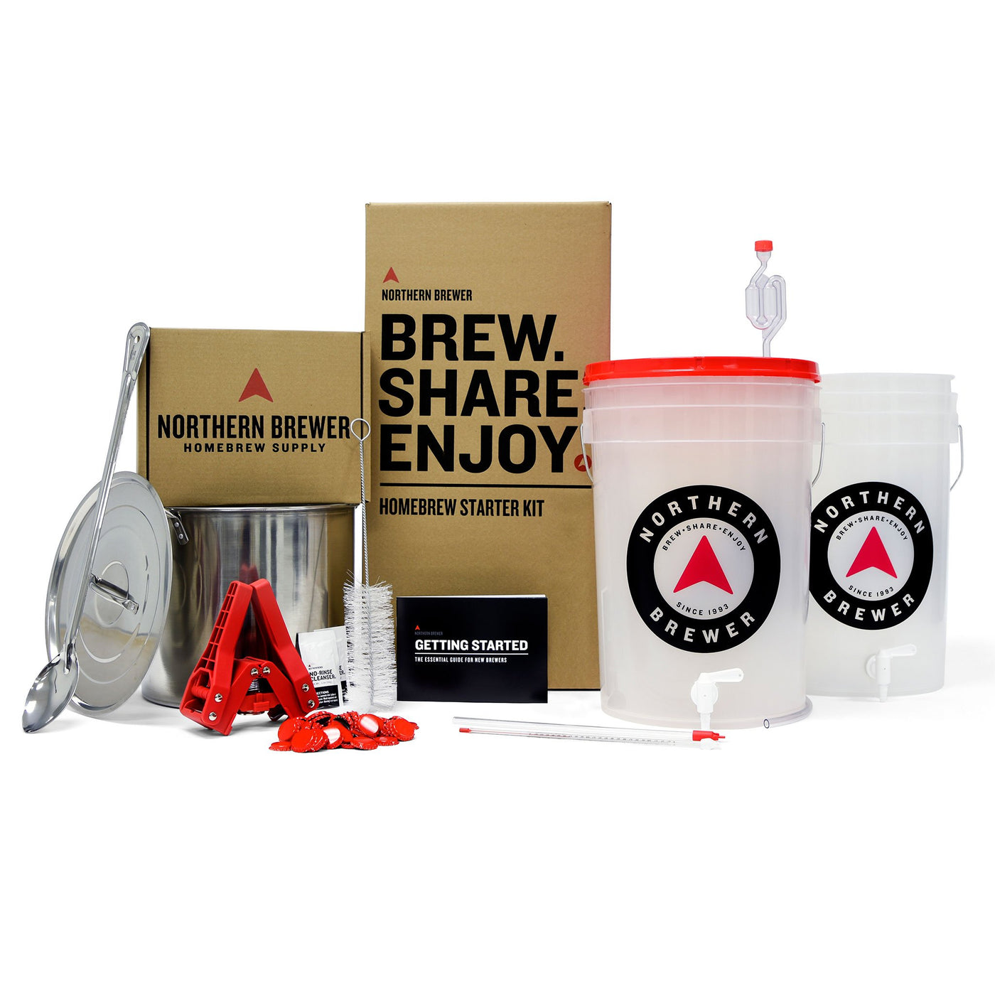 Homebrew Starter Kit Brew Share Enjoy Craft Beer Making Kit