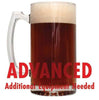 Caribou Slobber homebrew in a glass with an All-Grain warning: "Advanced, additional equipment needed"