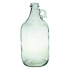 Half gallon clear glass growler