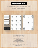 Diagram of the parts and pieces of the FastWasher12