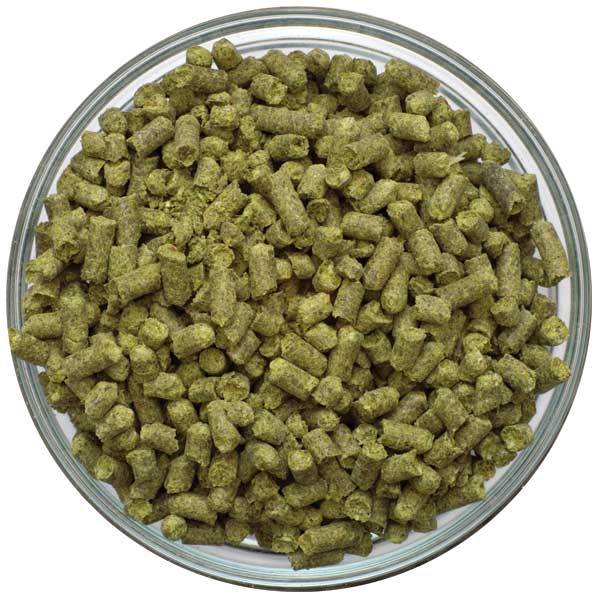 German Tradition Hop Pellets in a bowl