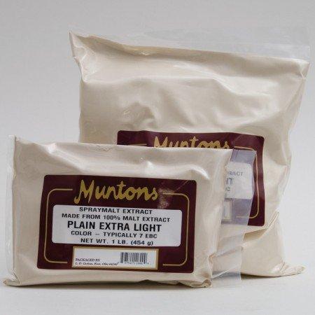 Extra light Muntons DME in one and three pound bags