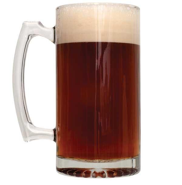 Caribou Slobber homebrew in a drinking mug