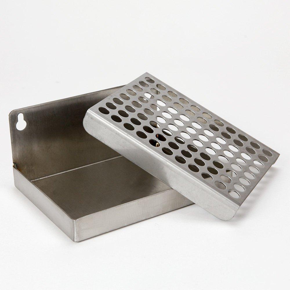 Drip Tray with backsplash, with its cover open