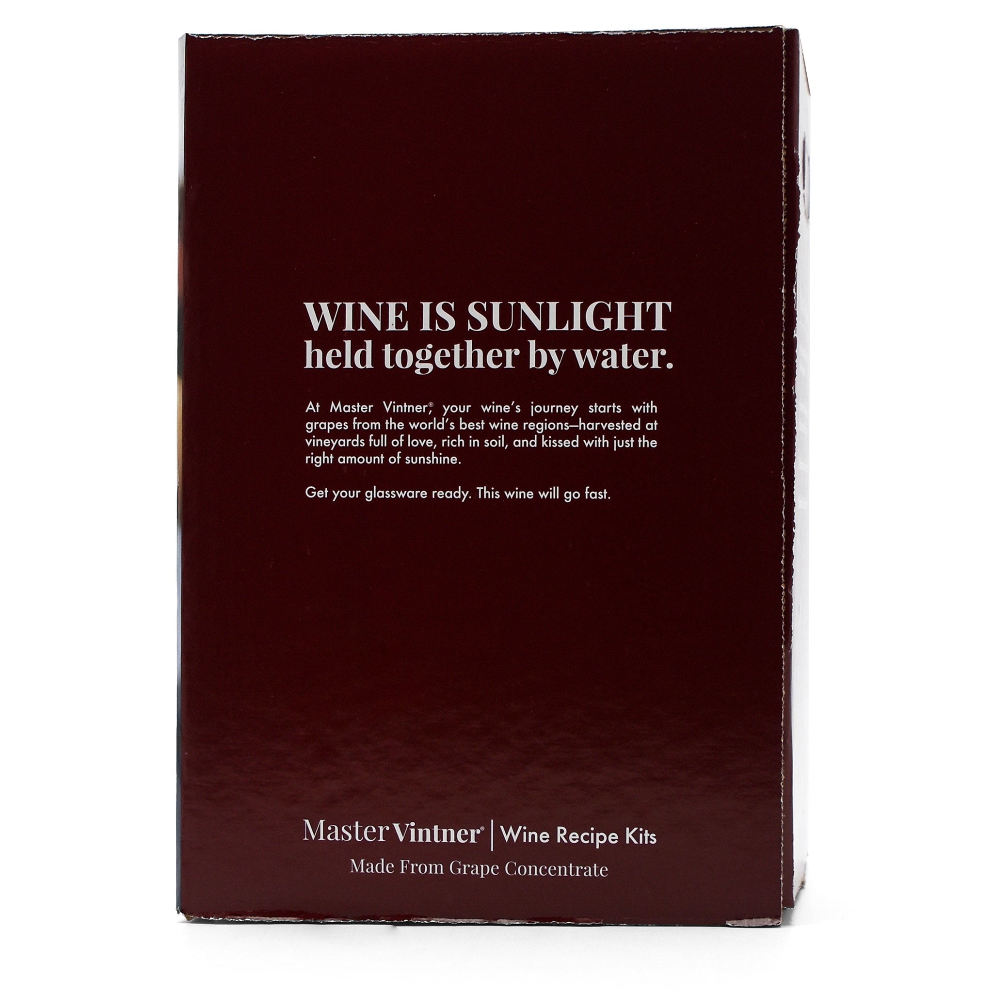 Moscato Wine Kit - Master Vintner® Winemaker's Reserve® back of box
