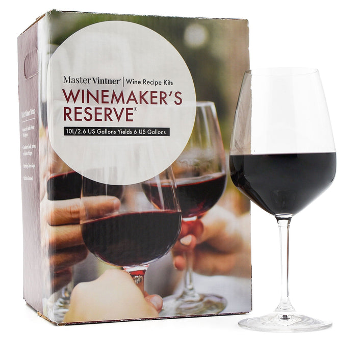 Shiraz Wine Kit - Master Vintner® Winemaker's Reserve® with glass
