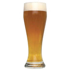 German Hefeweizen homebrew in a tall glass