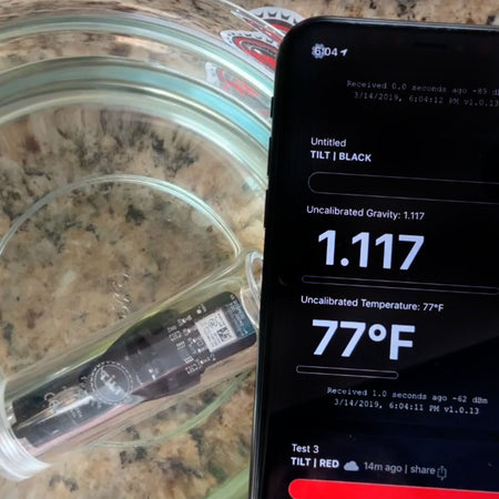 Tilt™  Digital Hydrometer and Thermometer Pairs With Your Phone