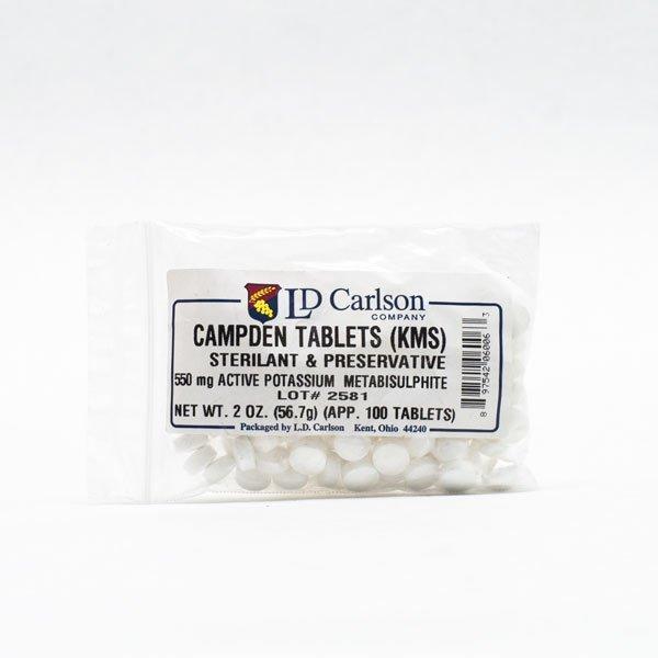 Campden Tablets of Potassium Metabisulfite in a bag